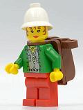LEGO adv044 Miss Gail Storm (Jungle) with Pith Pelmet, Backpack