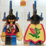 LEGO cas236 Dragon Knights - Dragon Master, Blue Plumes, Dragon Cape