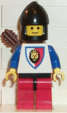 LEGO cas239 Royal Knights - Knight 1, Black Chin-Guard, with Quiver