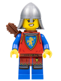 LEGO cas565 Lion Knight - Female, Flat Silver Neck Protector, Quiver