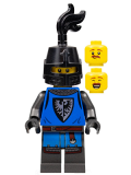 LEGO cas576 Black Falcon - Male, Pearl Dark Gray Detailed Legs, Black Helmet with Eye Slit, Black Plume